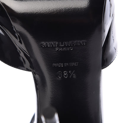 Saint Laurent Patent Zizi D'Orsay Pump 38.5 Black 7 of 8
