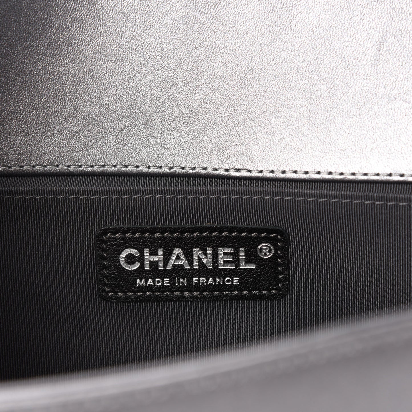 Tweed Metallic Lambskin Medium Boy Flap Silver
