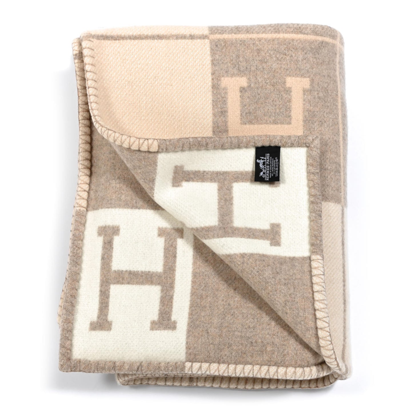 Wool Cashmere Avalon III Blanket Coco Camomille