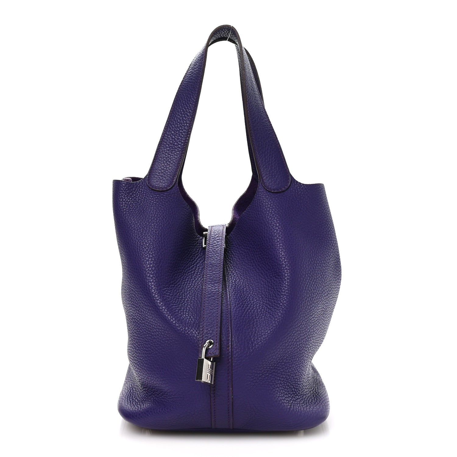 Hermes Taurillon Clemence Picotin Lock 26 GM Iris 1 of 11