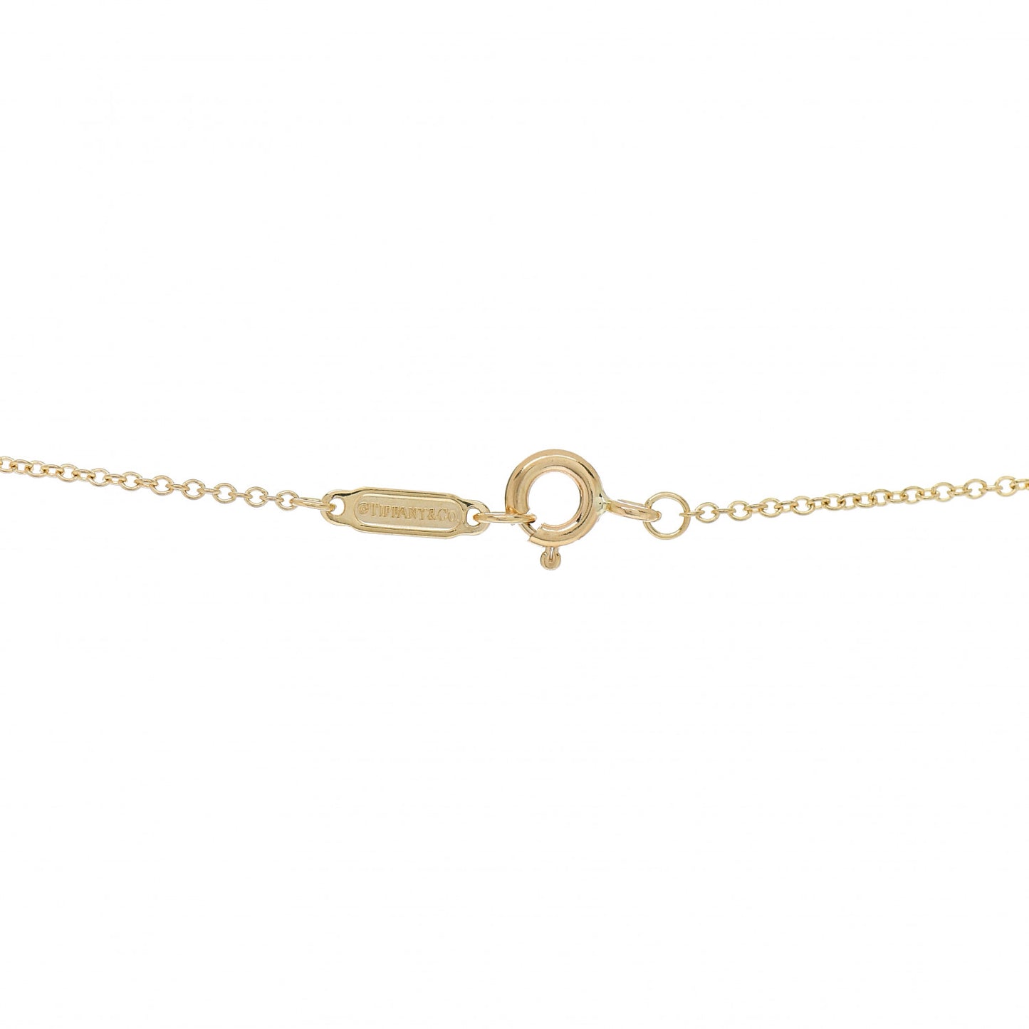 Platinum 18K Yellow Gold Diamond Schlumberger Lynn Pendant Necklace