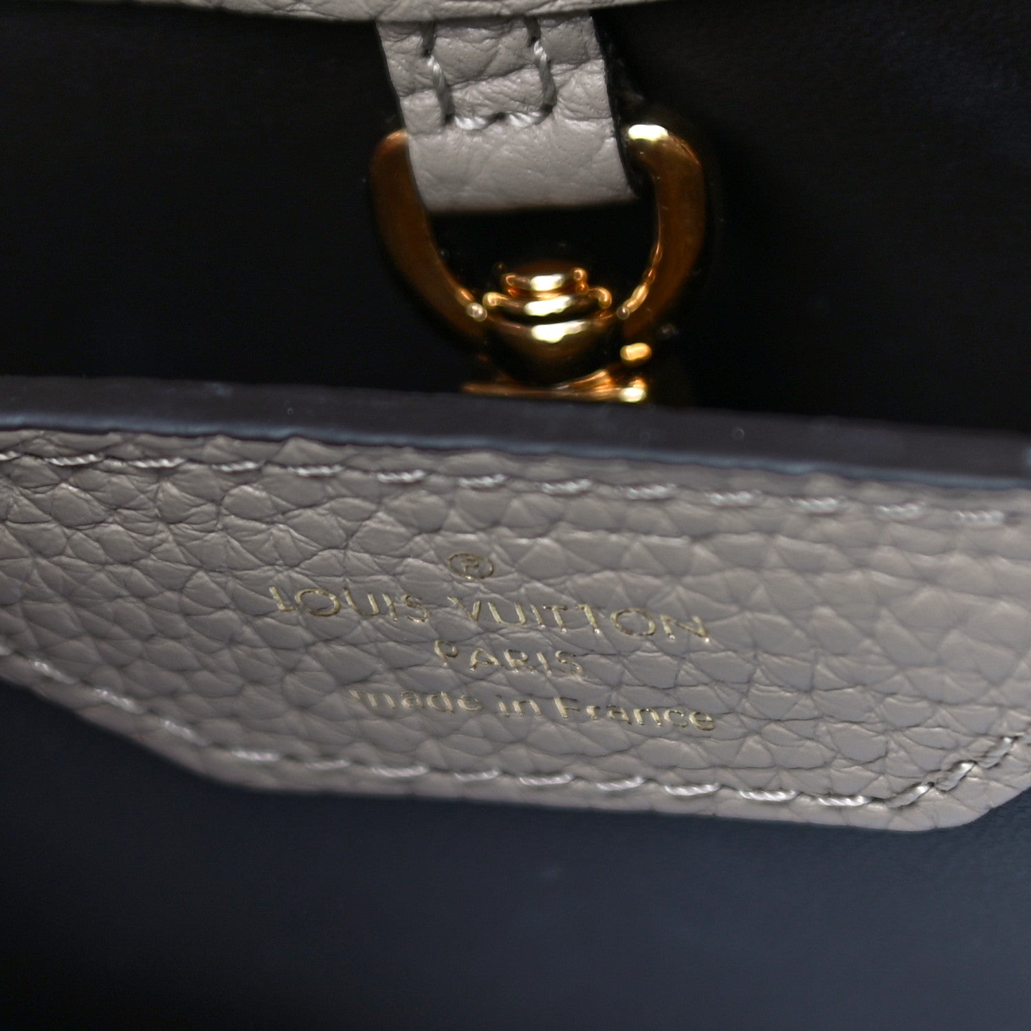 Louis Vuitton Taurillon Capucines BB Galet 6 of 10
