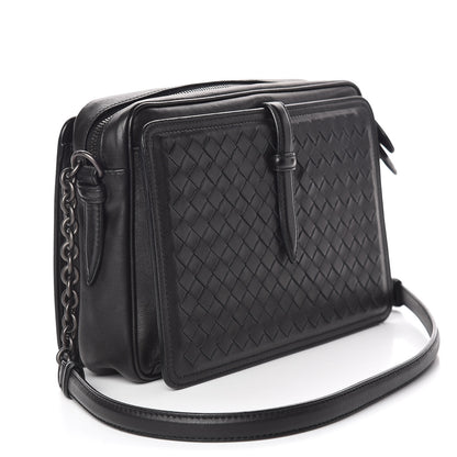 Bottega Veneta Nappa Intrecciato Medium Camera Shoulder Bag Black 4 of 11