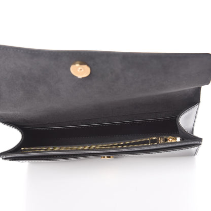 Louis Vuitton Calfskin Swarovski Louise EW Clutch Black 5 of 8