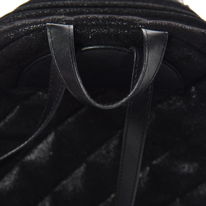 Stella McCartney Shaggy Deer Quilted Mini Falabella Backpack Black 8 of 10