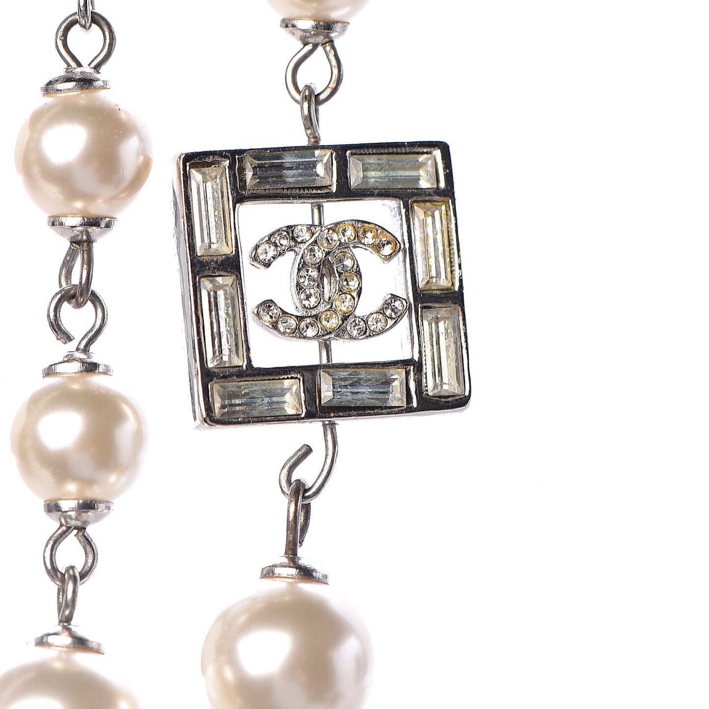 Pearl CC Star Long Necklace Gold