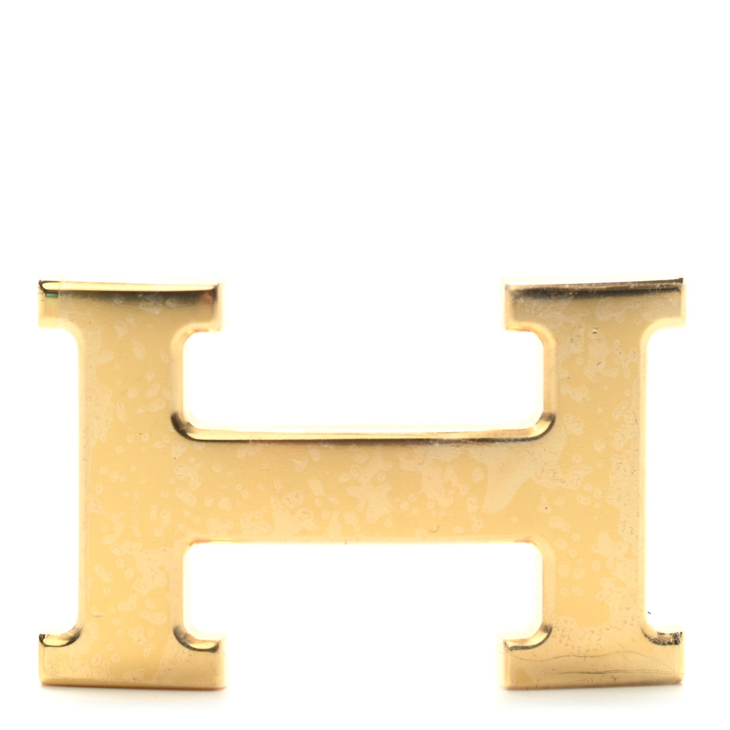 Hermes Polished 32mm H Belt Buckle Gold 1 of 6