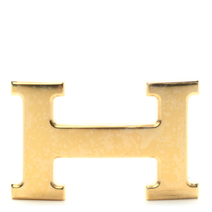 Hermes Polished 32mm H Belt Buckle Gold 1 of 6
