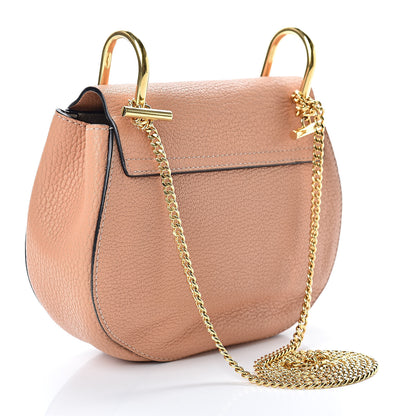 Chloe Grained Lambskin Mini Drew Shoulder Bag Gingerbread 3 of 11