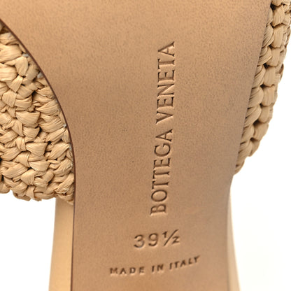 Bottega Veneta Raffia Blink Mule Sandals 39.5 Natural 7 of 8