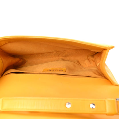 Chanel Lambskin Quilted Medium Boy Flap Yellow 5 of 27