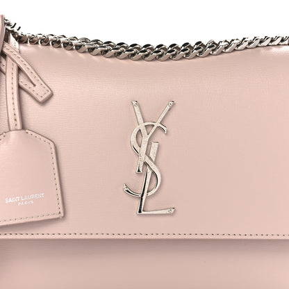Saint Laurent Calfskin Medium Monogram Sunset Marble Pink 9 of 11