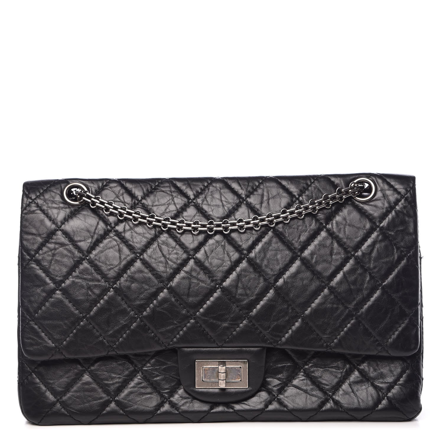 Chanel Aged Calfskin Quilted 2.55 Reissue 227 Flap Black 1 of 13