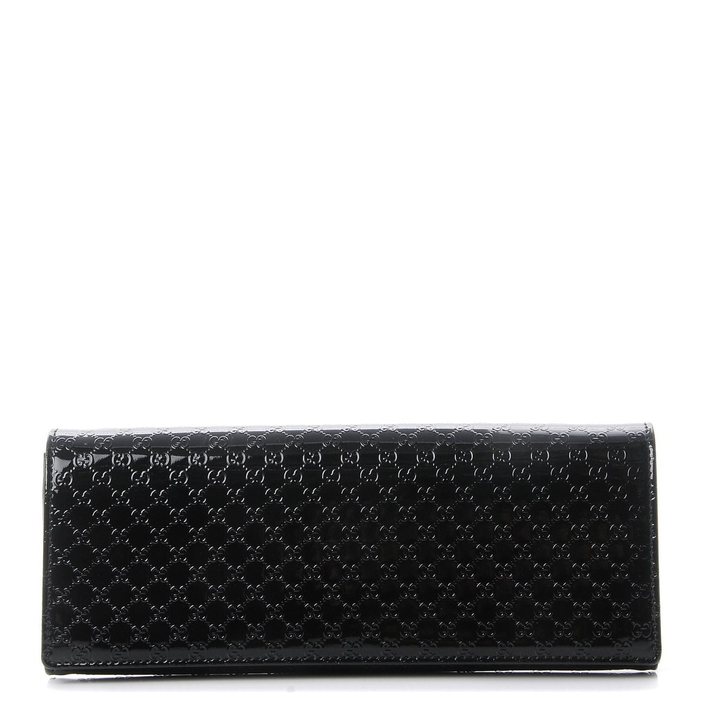 Patent Microguccissima Small Broadway Clutch Black