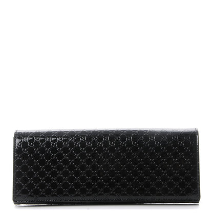 Gucci Patent Microguccissima Small Broadway Clutch Black 1 of 8