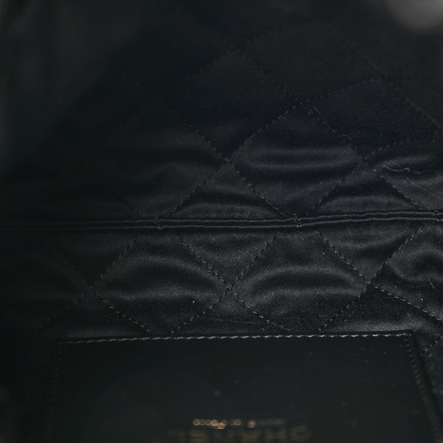 Chanel Shiny Crumpled Calfskin Quilted Pearl Mini Chanel 22 Black 5 of 11