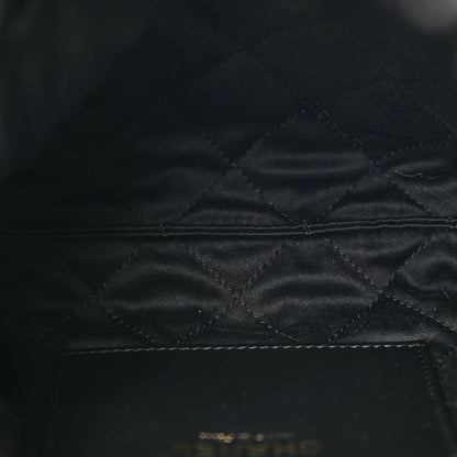 Chanel Shiny Crumpled Calfskin Quilted Pearl Mini Chanel 22 Black 5 of 11
