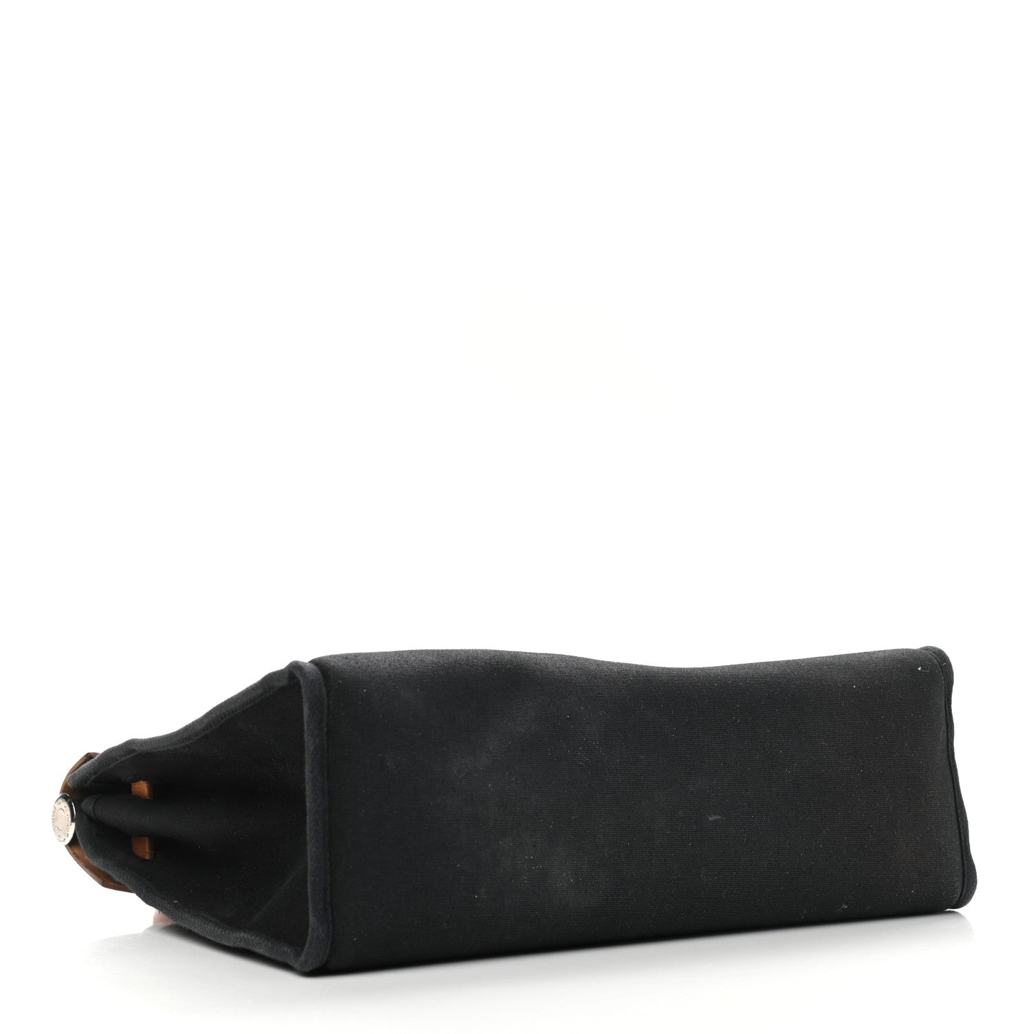 Hermes Toile Vache Calfskin Herbag PM 30 Black Natural 6 of 21