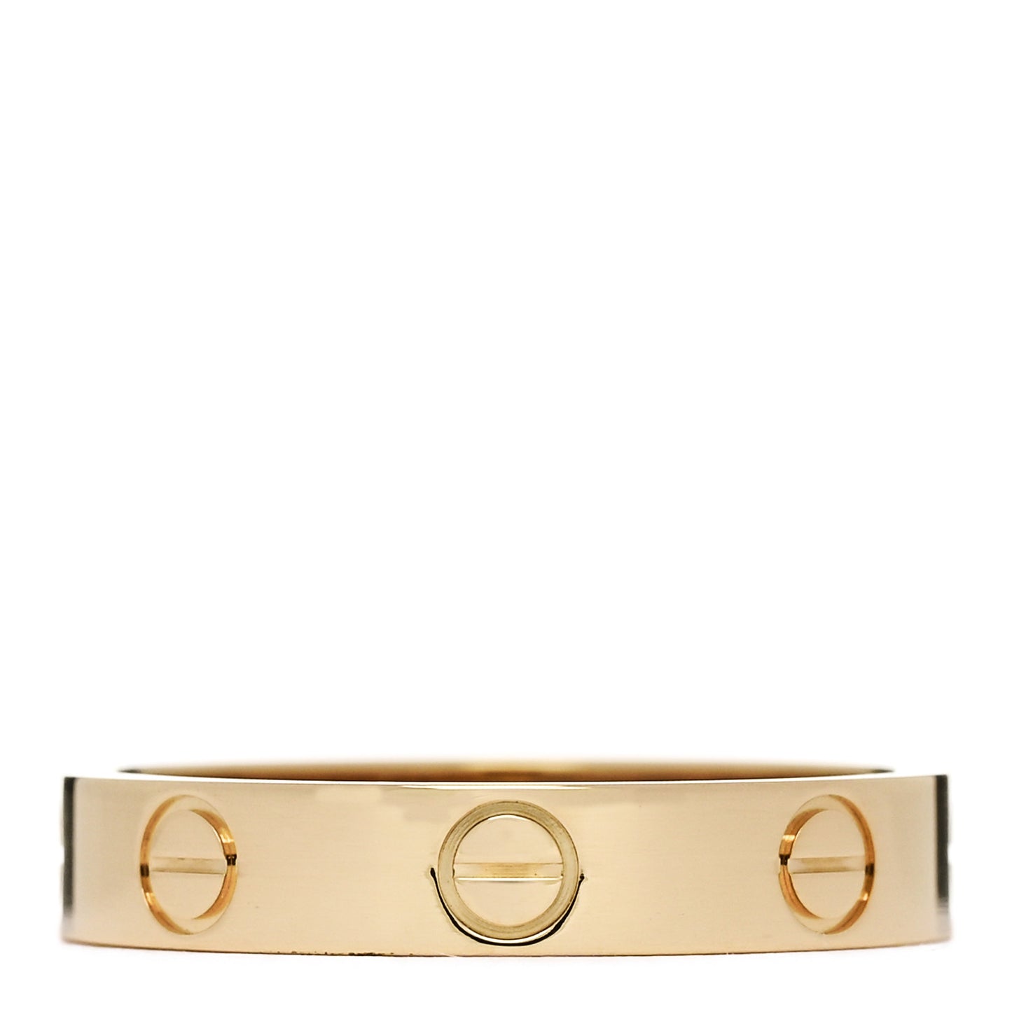 18K Yellow Gold 3.5mm LOVE Wedding Band Ring 53 6.5