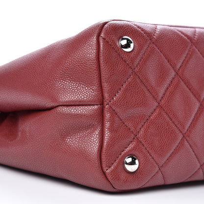 Chanel Caviar Quilted Large Timeless CC Soft Tote Dark Red 8 of 12