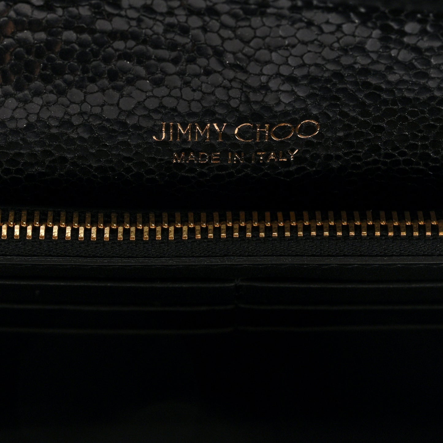 Canvas Glitter Milla Wallet on Chain Black
