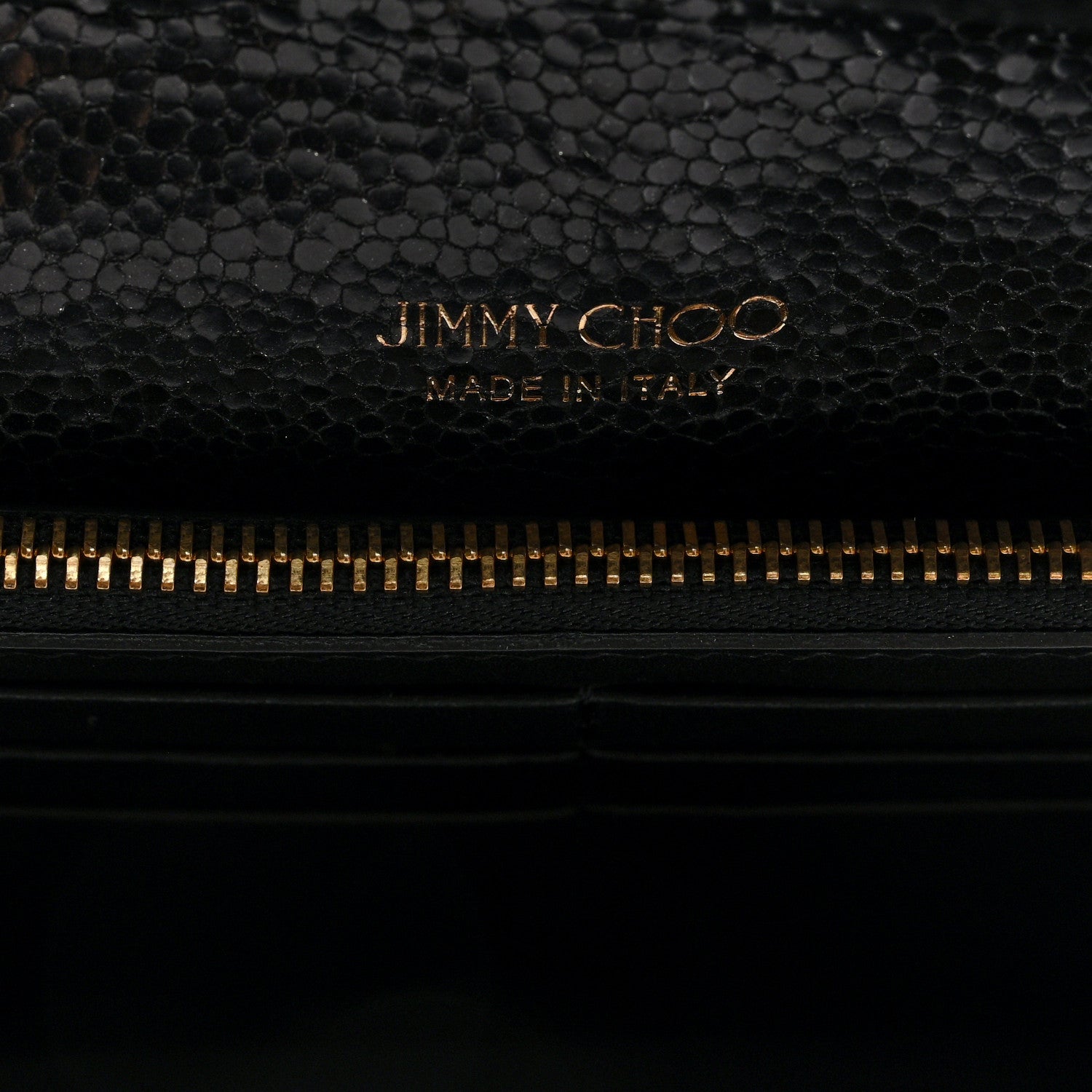 Jimmy Choo Canvas Glitter Milla Wallet on Chain Black 6 of 9