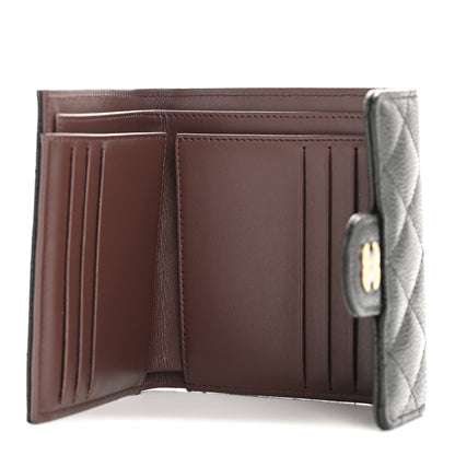 Chanel Caviar Quilted Compact Flap Wallet Black 5 of 9