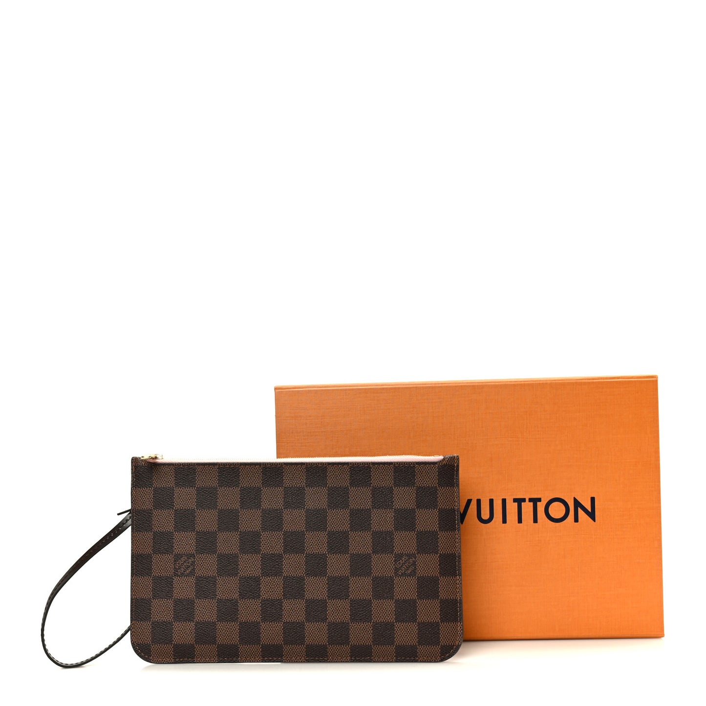 Damier Ebene Neverfull MM GM Pochette Rose Ballerine