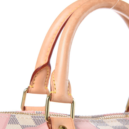 Louis Vuitton Damier Azur Tahitienne Keepall Bandouliere 50 Rose Ballerine 16 of 18