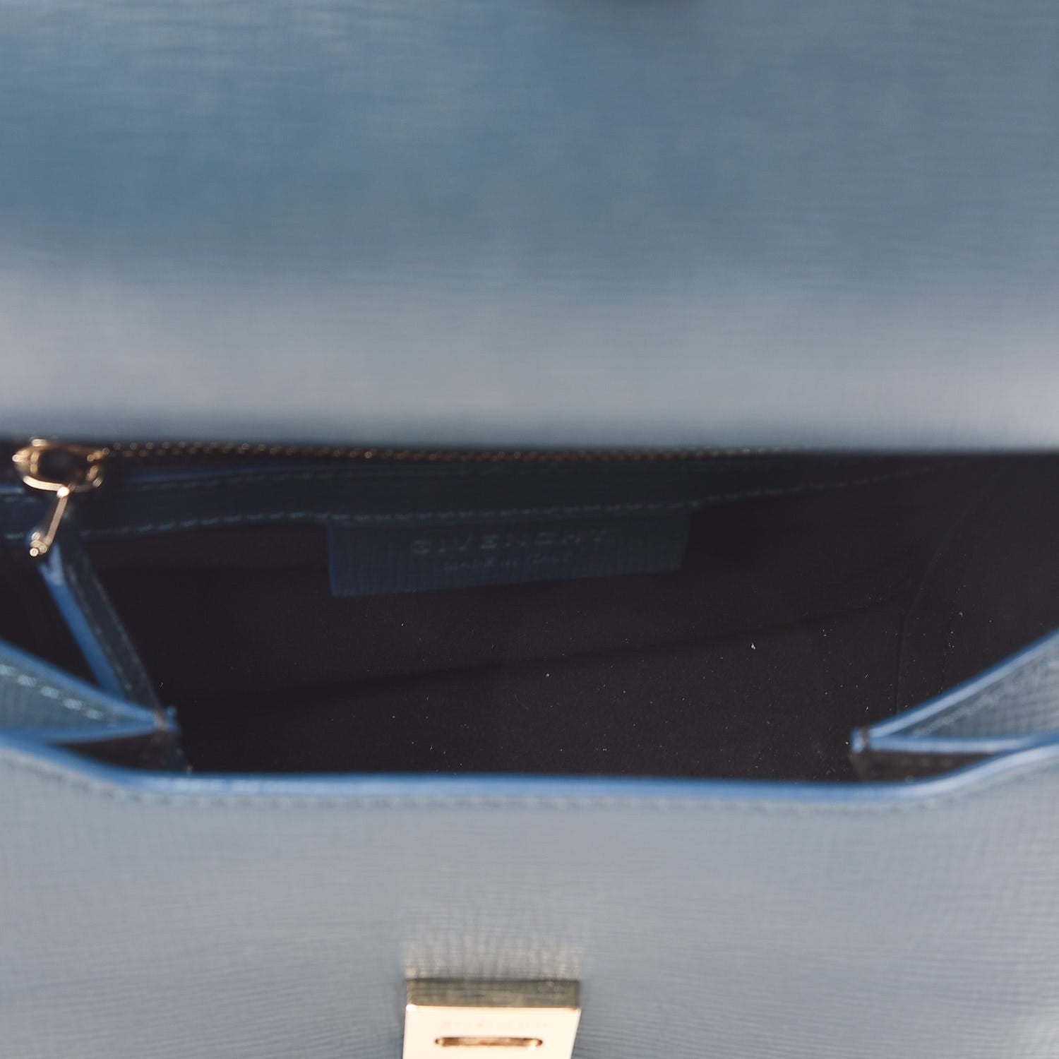 Givenchy Textured Calfskin Mini Pandora Box Chain Crossbody Bag Peacock Blue 5 of 8