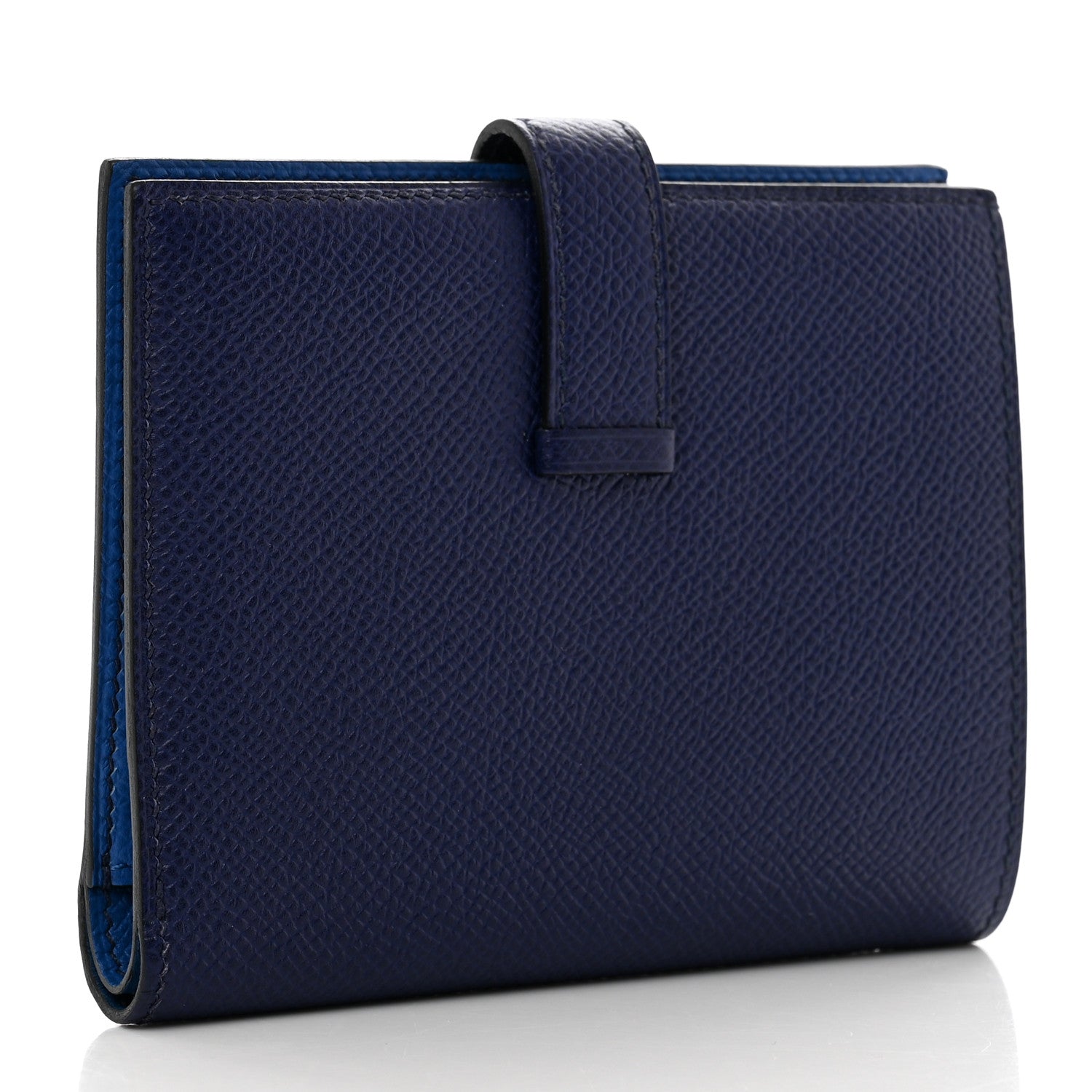 Hermes Epsom Verso Bearn Compact Wallet Bleu Encre Zellige 3 of 7
