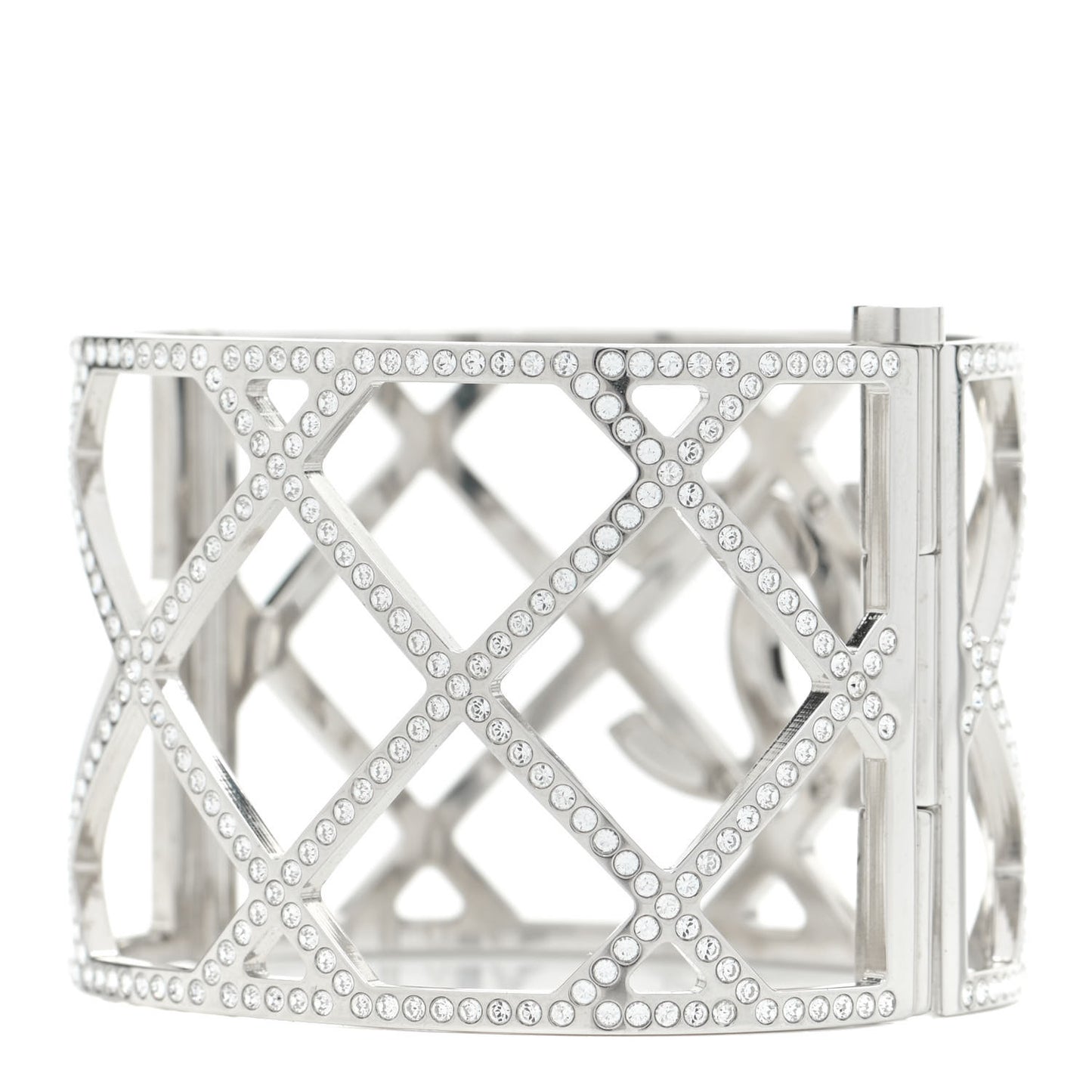 Crystal CC Cuff Silver