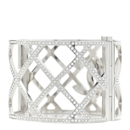 Chanel Crystal CC Cuff Silver 3 of 5