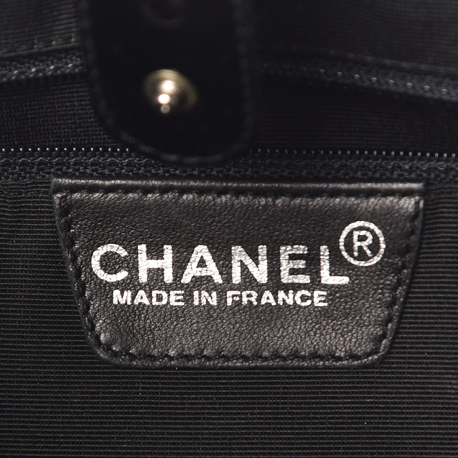 Chanel Canvas Patent Fringe Tote Black 6 of 11