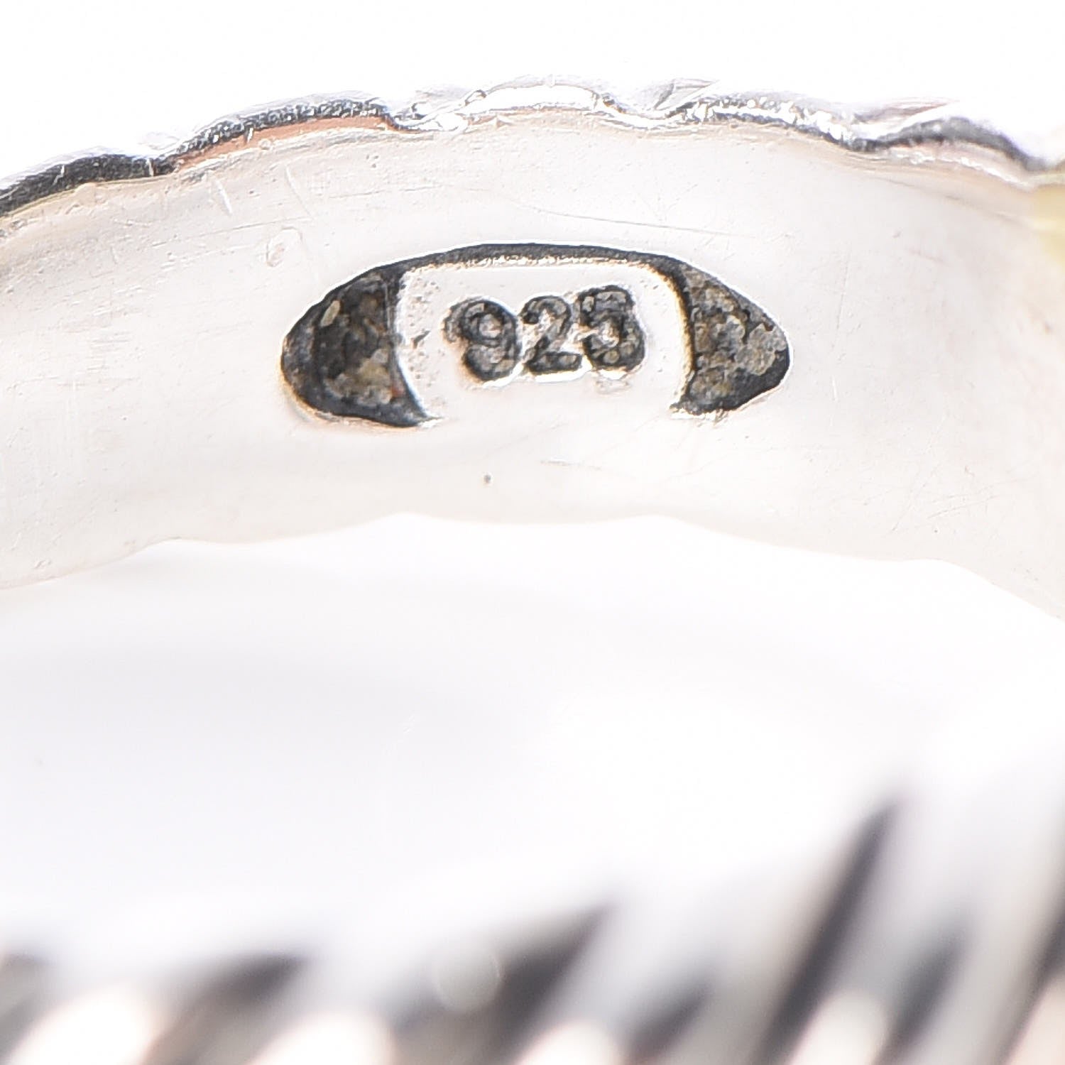 David Yurman Sterling Silver 14K Yellow Gold Amethyst 10mm Noblesse Ring 52 6 6 of 6