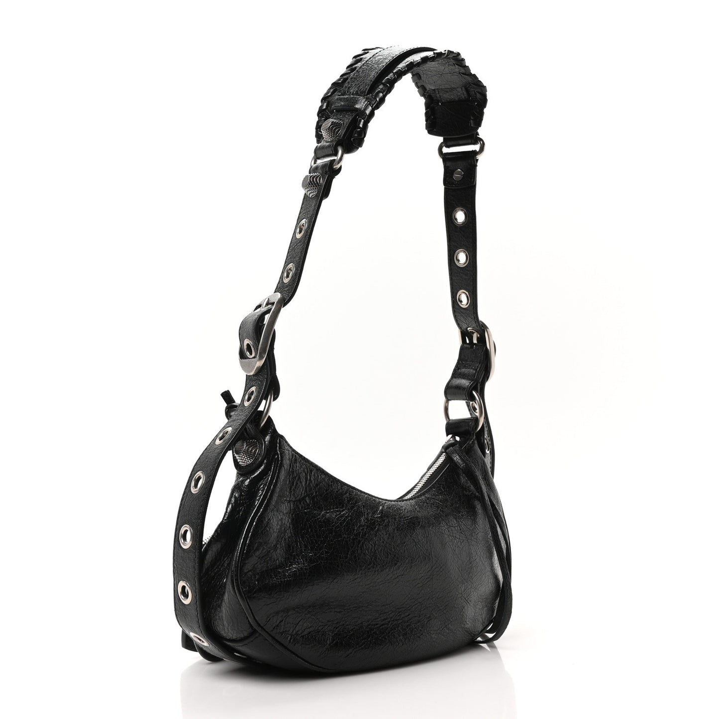 Agneau Arena Le Cagole Shoulder Bag XS Black