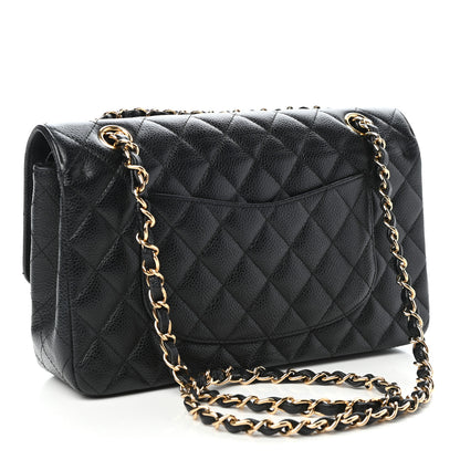 Chanel Caviar Quilted Medium Double Flap Black 3 of 11