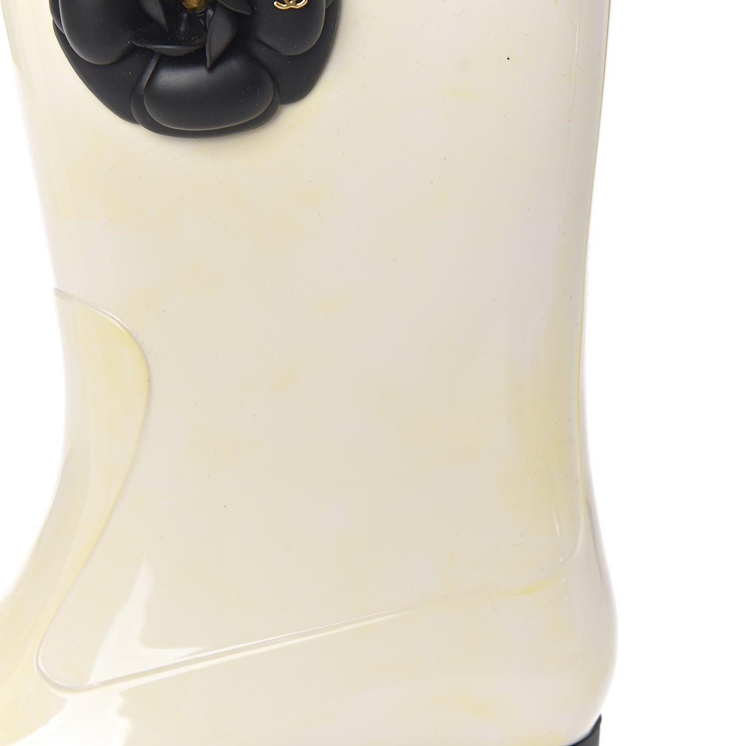 Chanel Rubber Camellia Rain Boots 40 White 11 of 21