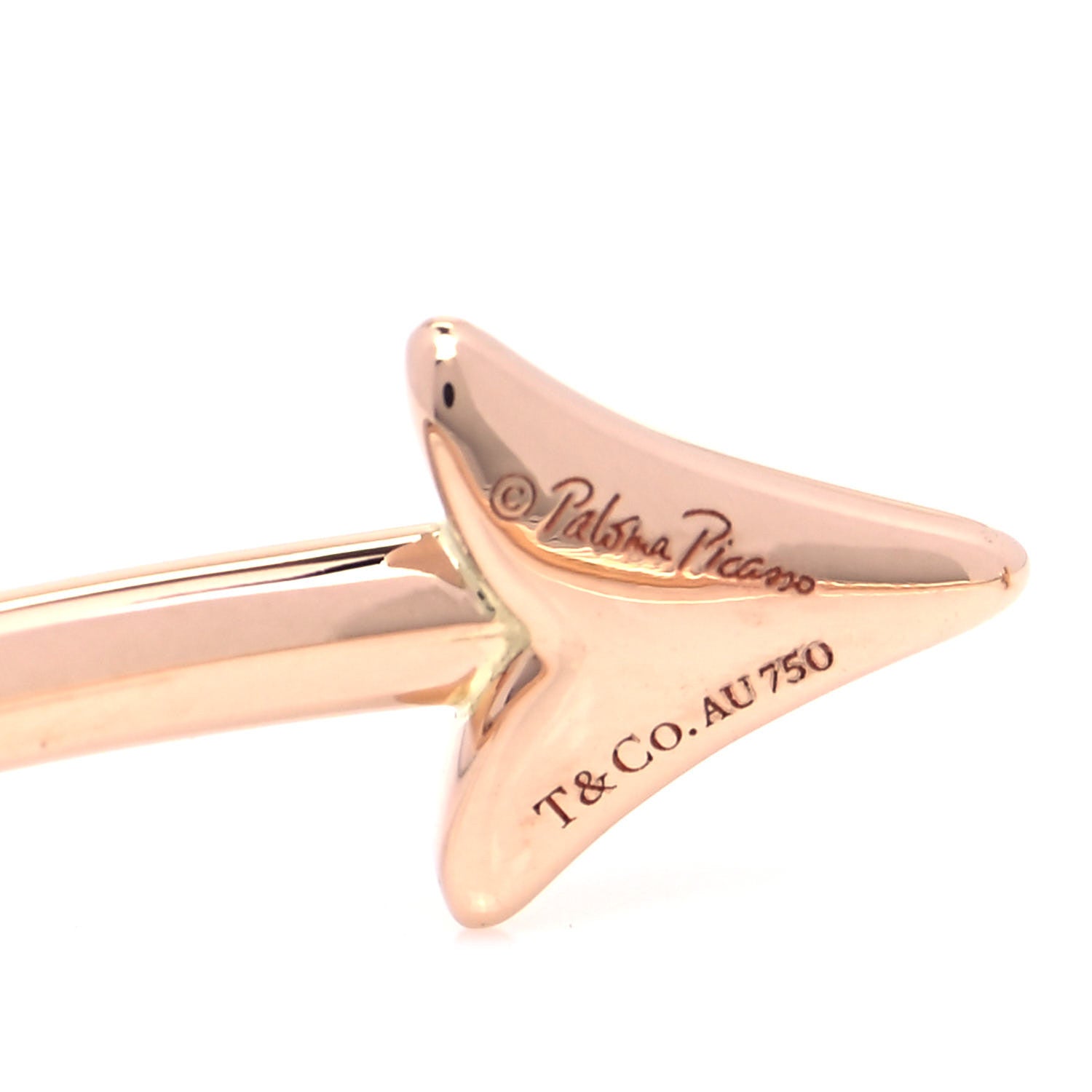 Tiffany 18K Rose Gold Paloma's Graffiti Arrow Cuff Bracelet 4 of 4