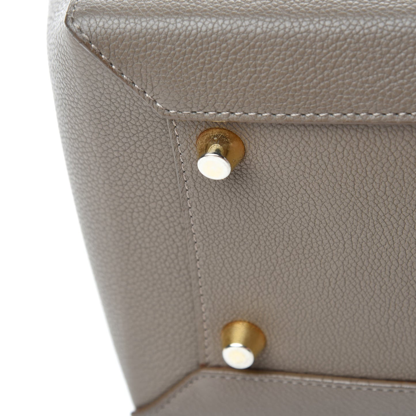Grained Calfskin Mini Belt Bag Taupe