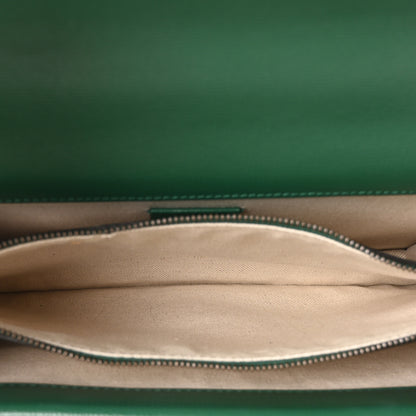 Gucci Azalea Calfskin Enamel Small Dionysus Shoulder Bag New Shamarock Emerald Off White 5 of 10