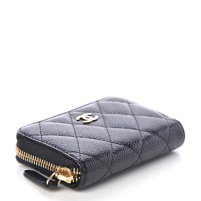 Chanel Caviar Quilted Zip Coin Purse Black 4 of 8