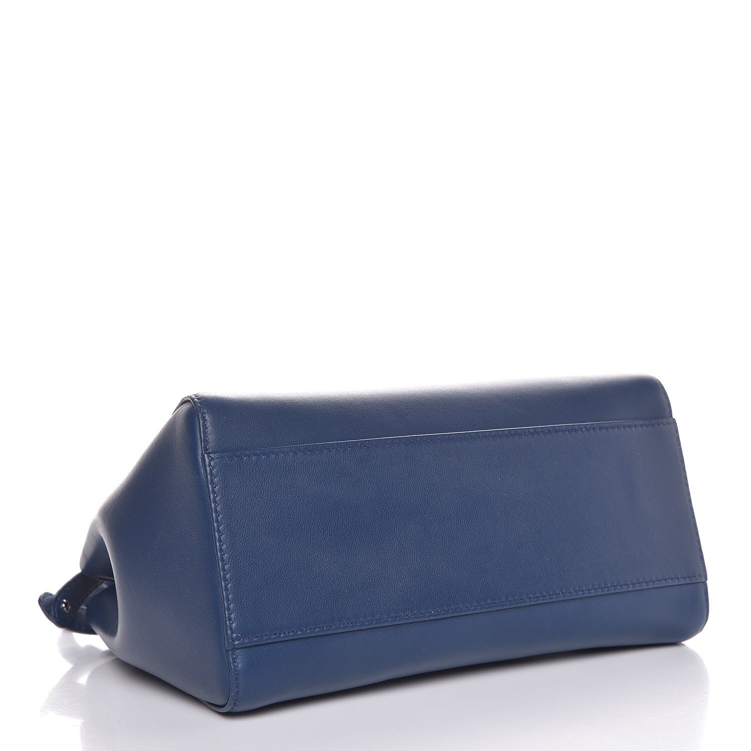 Fendi Nappa Mini Peekaboo Iconic Satchel True Blue 5 of 9