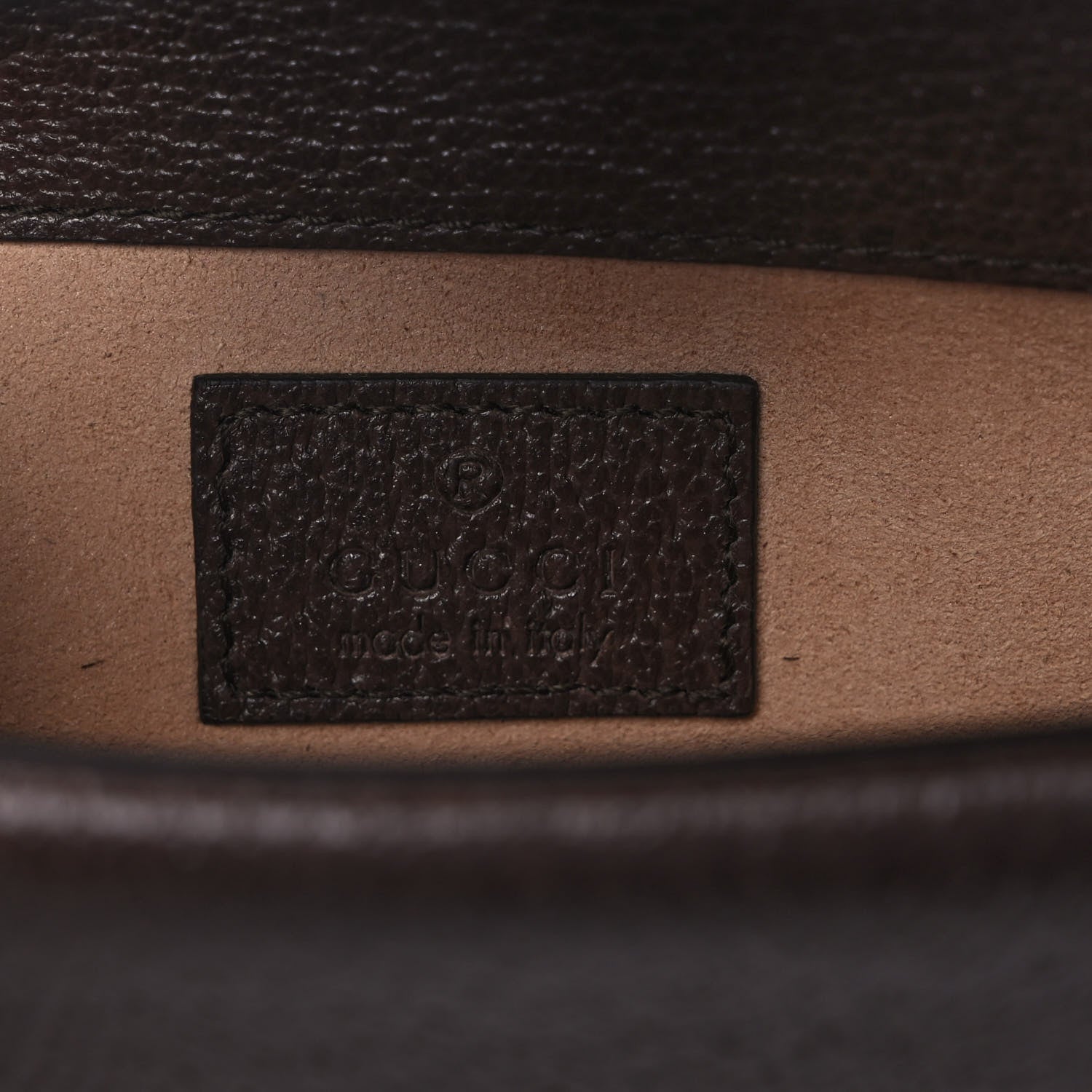 Gucci Monogram Jumbo GG Textured Dollar Calfskin Super Mini Dionysus Shoulder Bag Camel Ebony New Acero 6 of 9