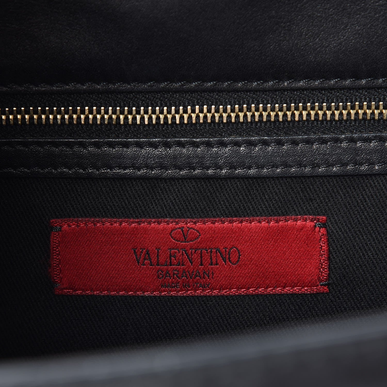 Valentino Garavani Vitello Large Glam Lock Rockstud Flap Black 7 of 12