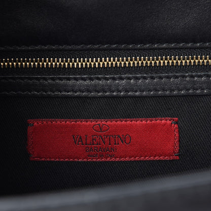 Valentino Garavani Vitello Large Glam Lock Rockstud Flap Black 7 of 12