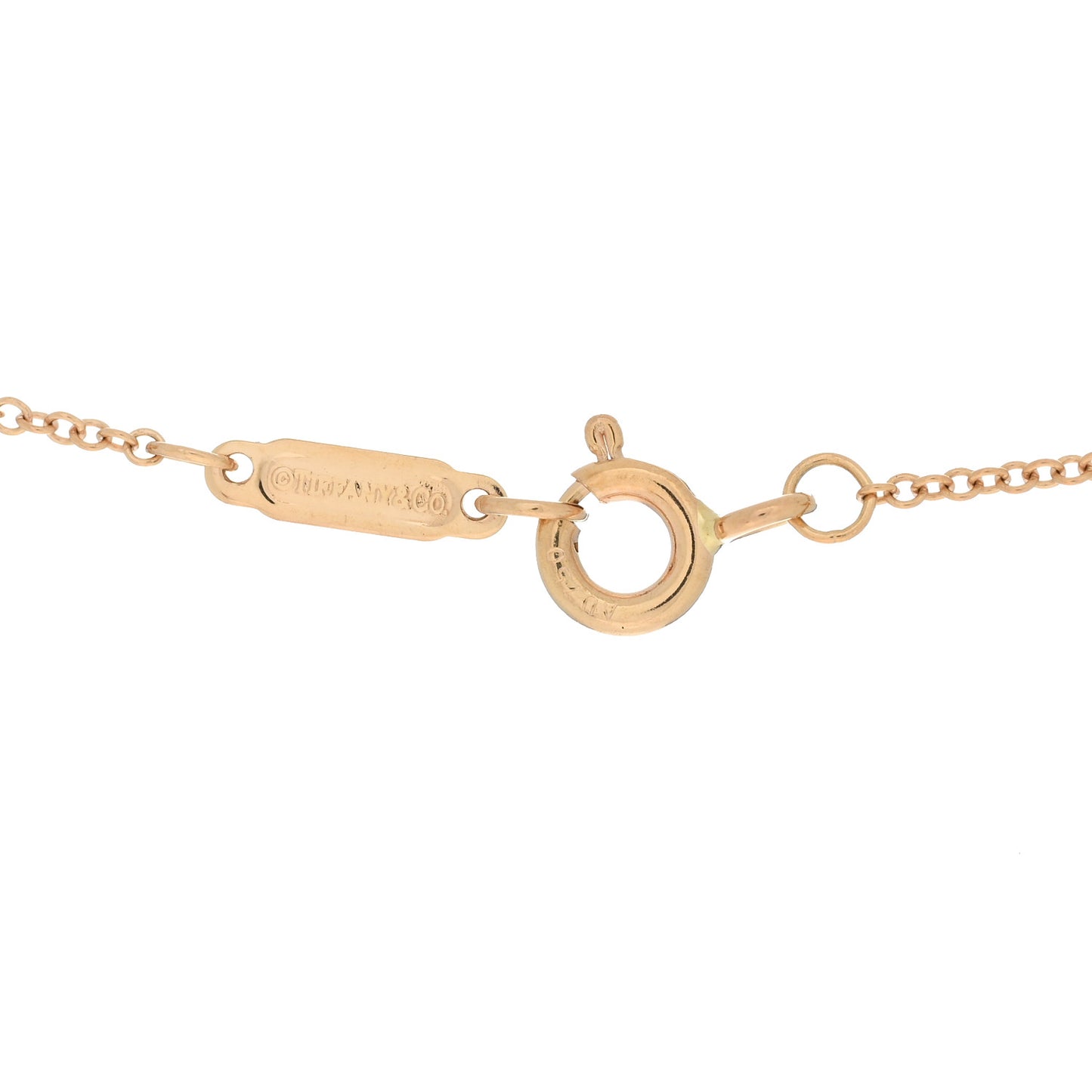 18K Rose Gold Diamond Extra Mini Heart Pendant Necklace