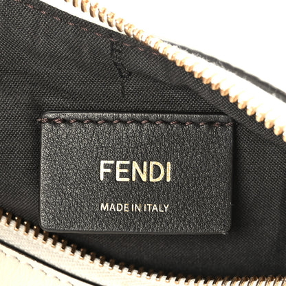 Fendi Vitello Grace Matte Mini Fendigraphy Hobo Bag White Ice 6 of 9