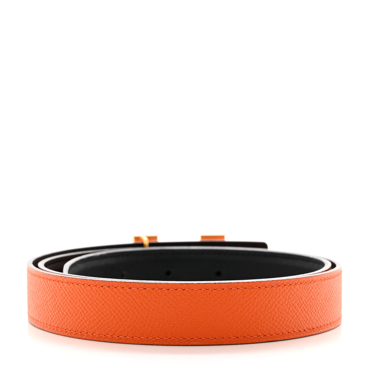 Swift Epsom 24mm Mini Martelee Constance Belt 80 32 Black Orange