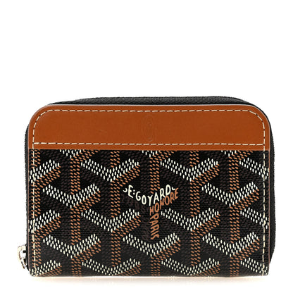 Goyard Goyardine Matignon PM Wallet Black Gold 1 of 9